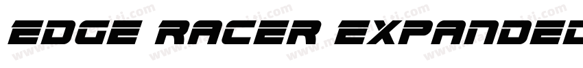 Edge Racer Expanded Super Italic字体转换